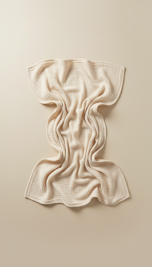 Cotton Snap-Front Onesie Neutral Sand